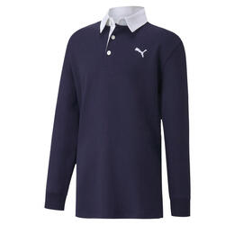 Polo de golf Puma Rugby Peacoat pour garçon, bleu marine