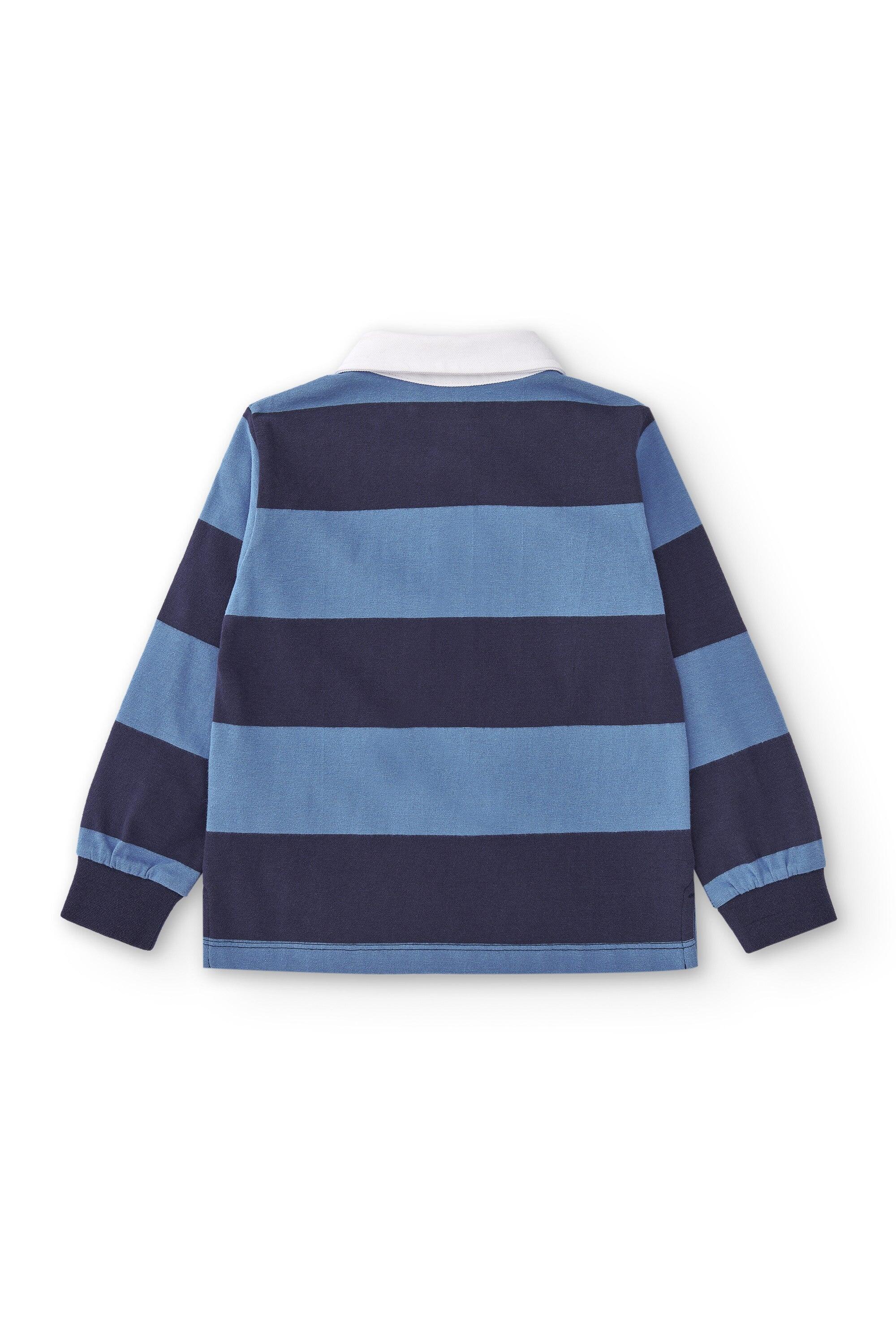 Polo manga larga de niño azul CHG 3/4