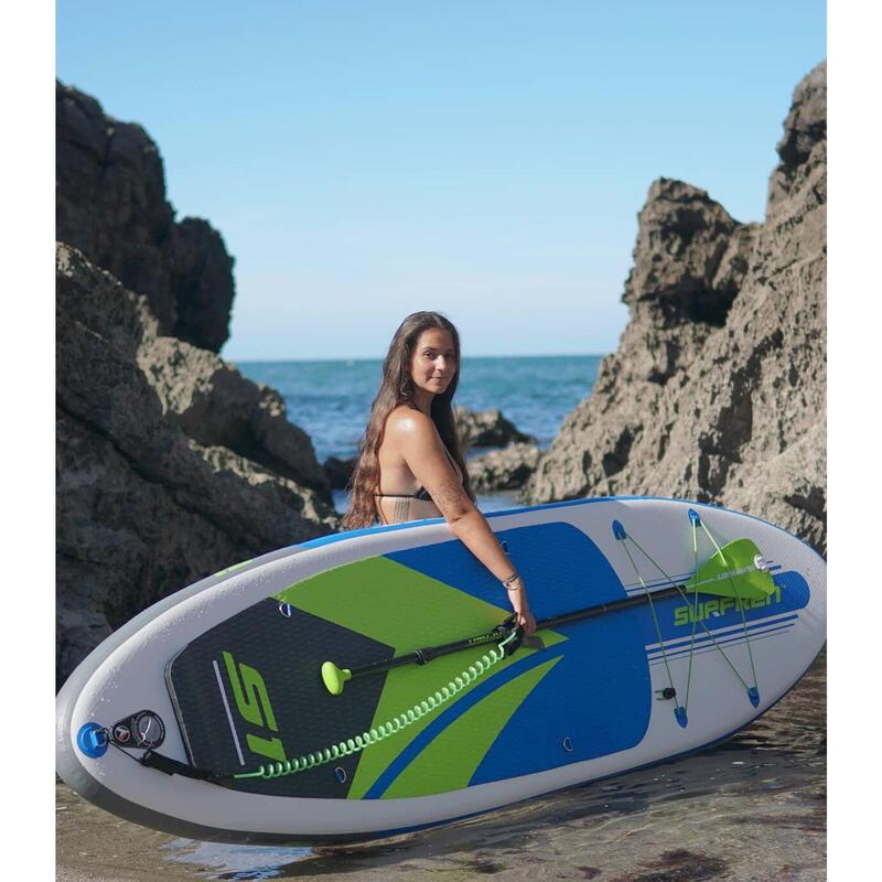 SURFREN S1 10'0" Opblaasbaar Stand Up Paddle Board Blauw / Groen