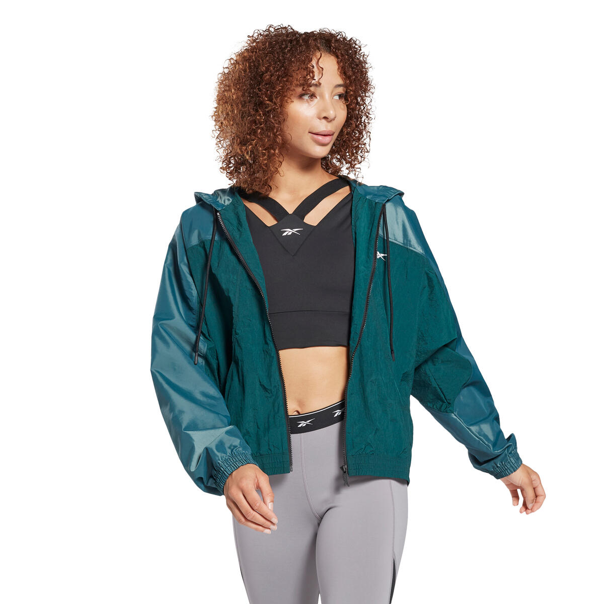 Veste femme Reebok Shiny Woven 2/5