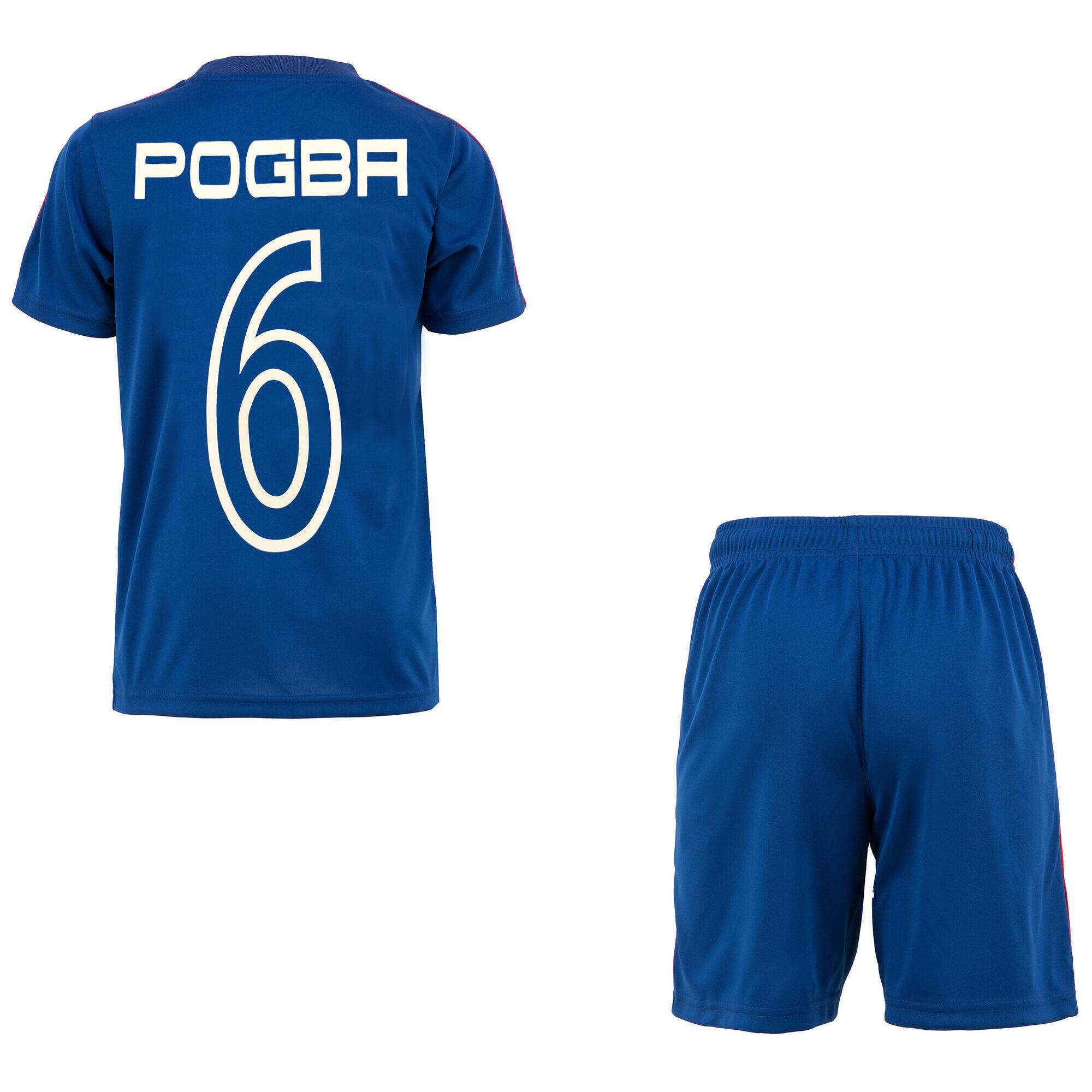 Fff - Ensemble Maillot Short Fff Paul Pogba Equipe De France De Football Enfant - T-shirt Manches Courtes - Bleu - 10 À 12 Ans - Decathlon