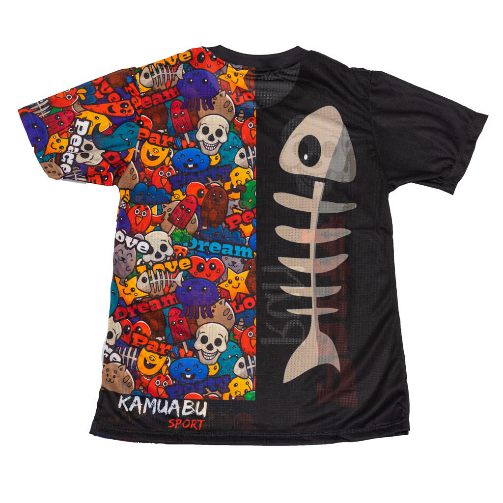 T-Shirt Running #Partyrun Da Uomo - Kamuabu Colore Nero 90Gr 2/6