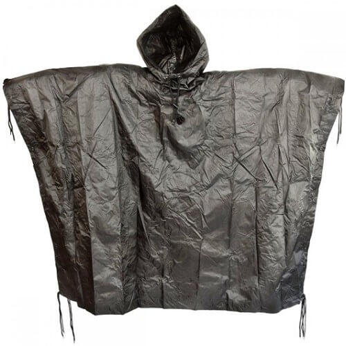 Poncho Ripstop Taille Unique - Noir 2/3