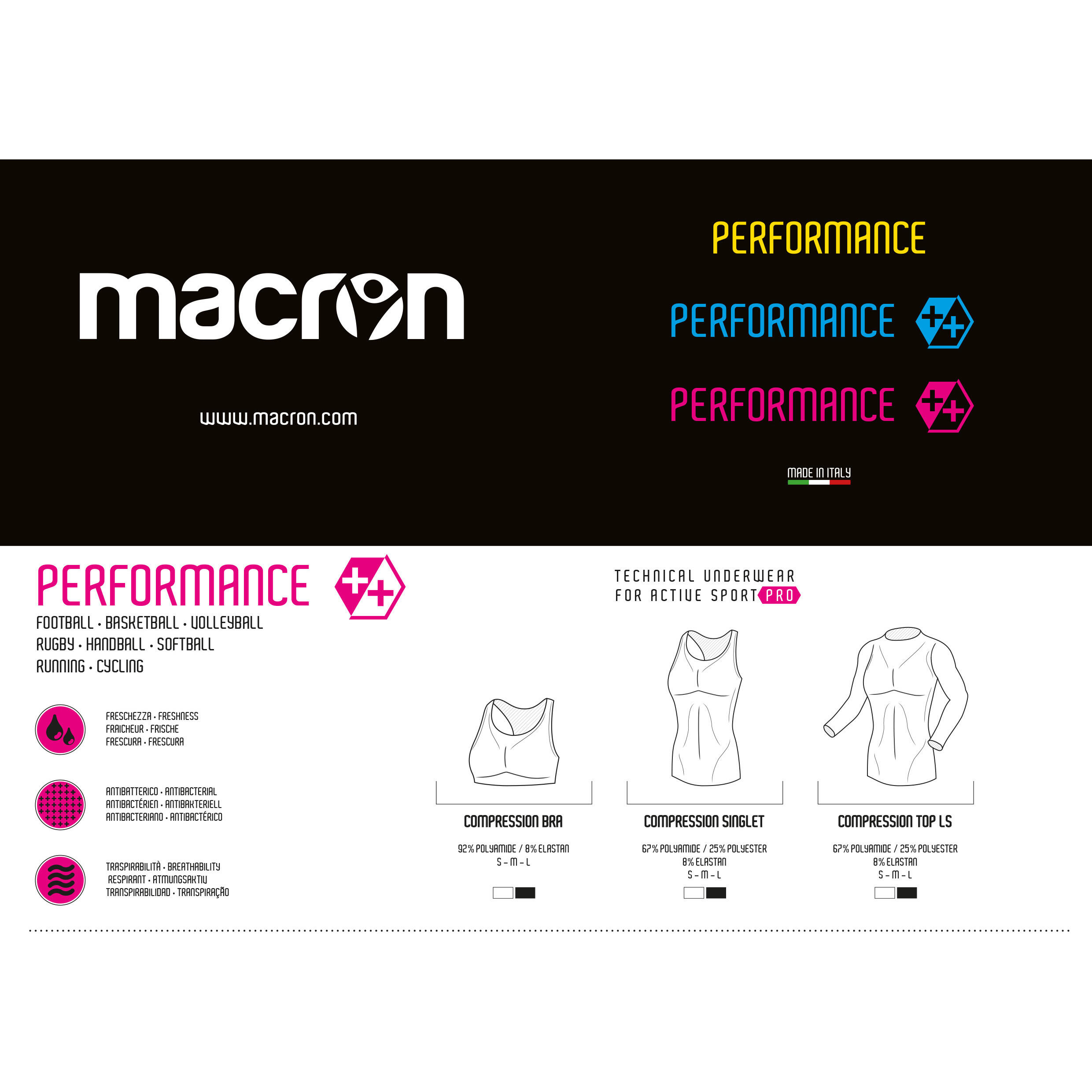 Sujetador de mujer Macron Performance++ 3/6