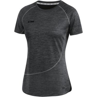 Jako active basics t-shirt dames - zwart gemêleerd