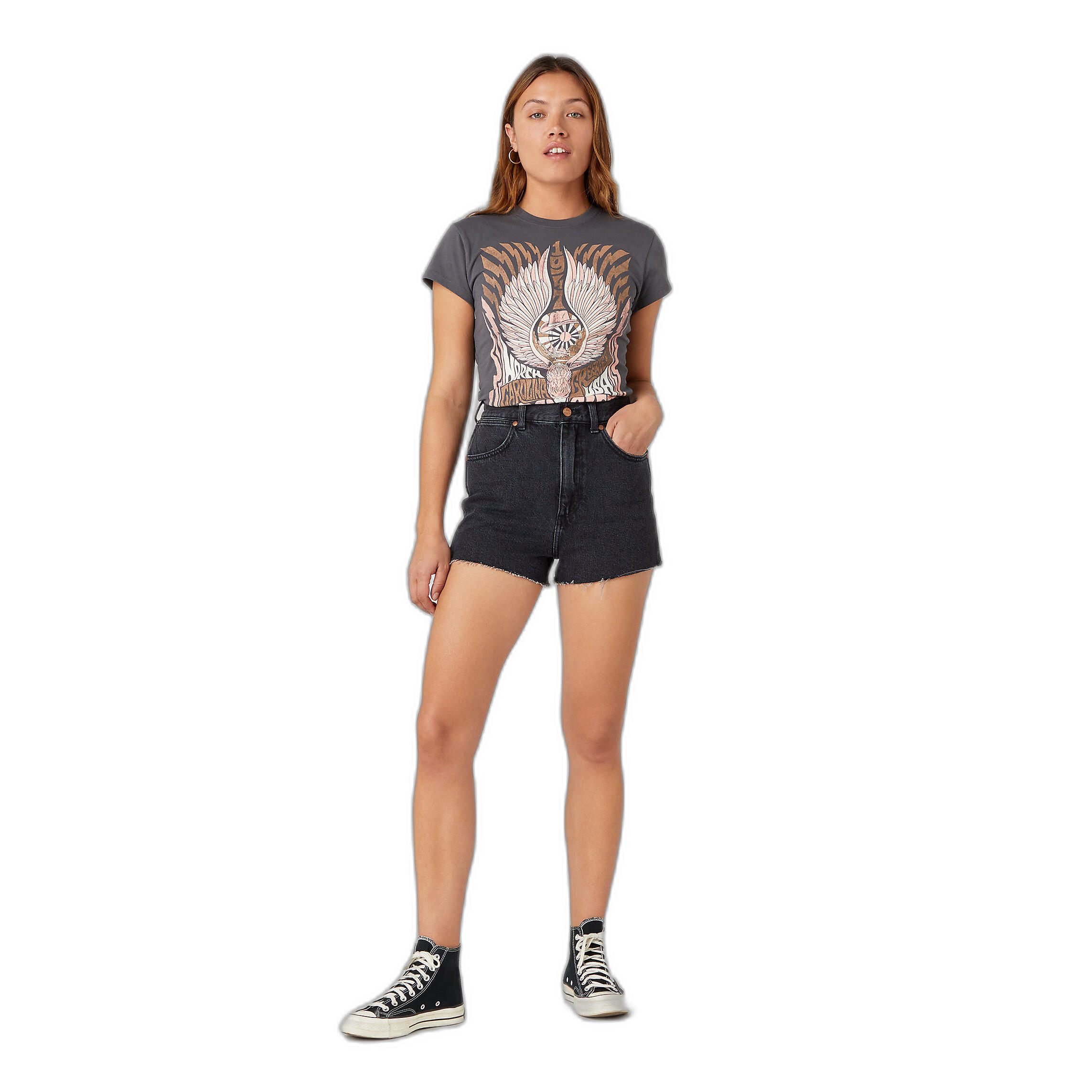 Maglietta da donna Wrangler Shrunken Band 2/4