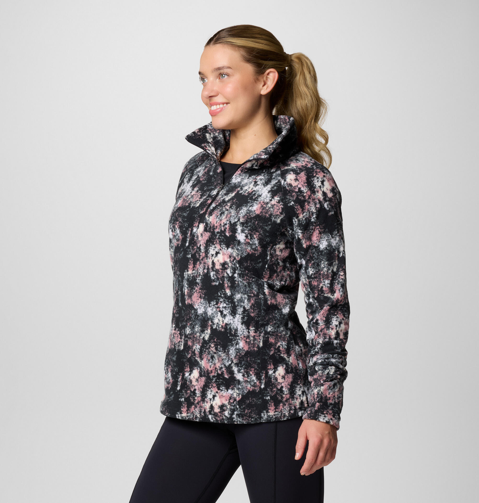 Jacke Glacial IV Print Fleece mit 1/2 Reißverschluss 3/5
