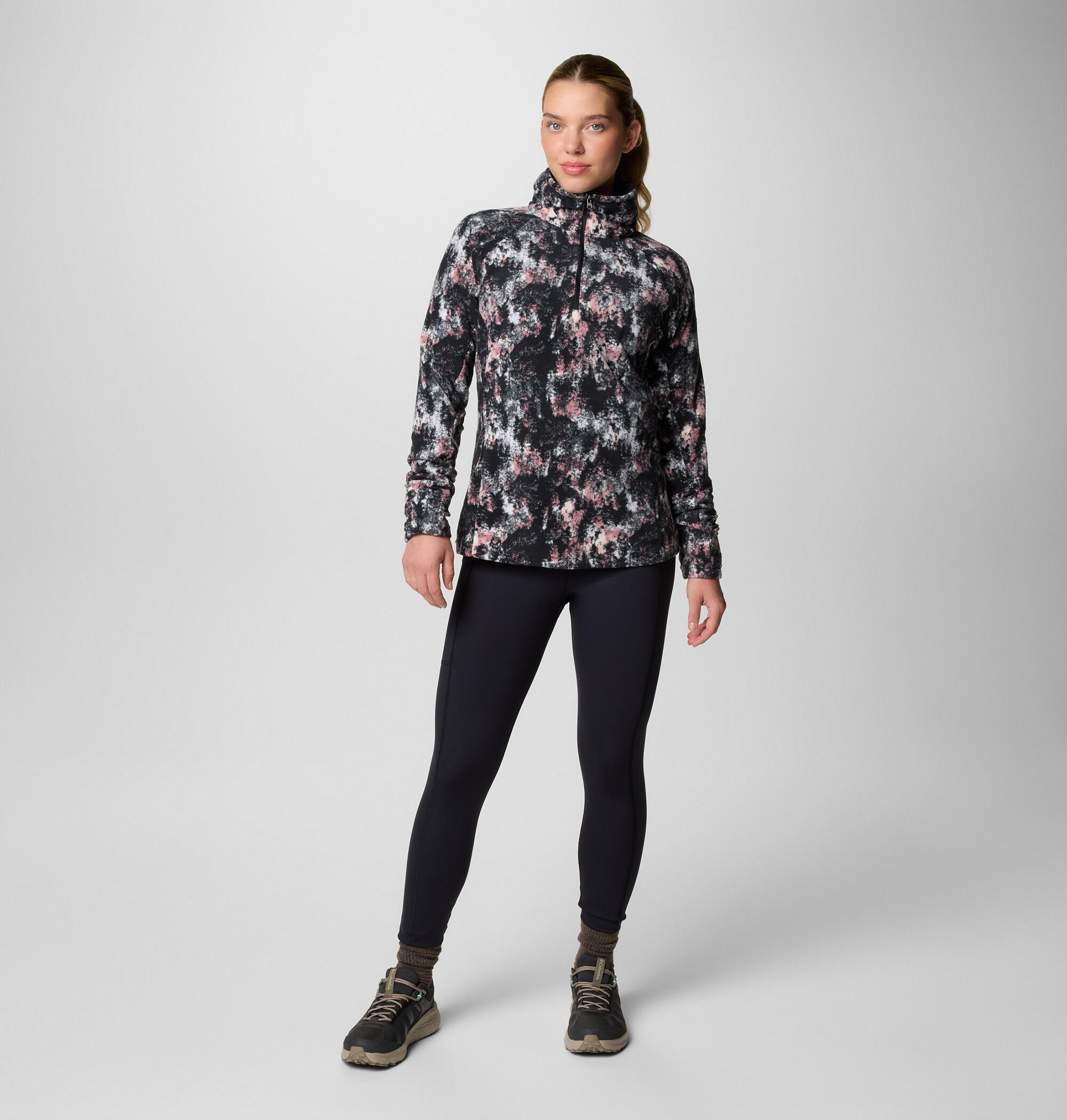 Jacke Glacial IV Print Fleece mit 1/2 Reißverschluss 4/5