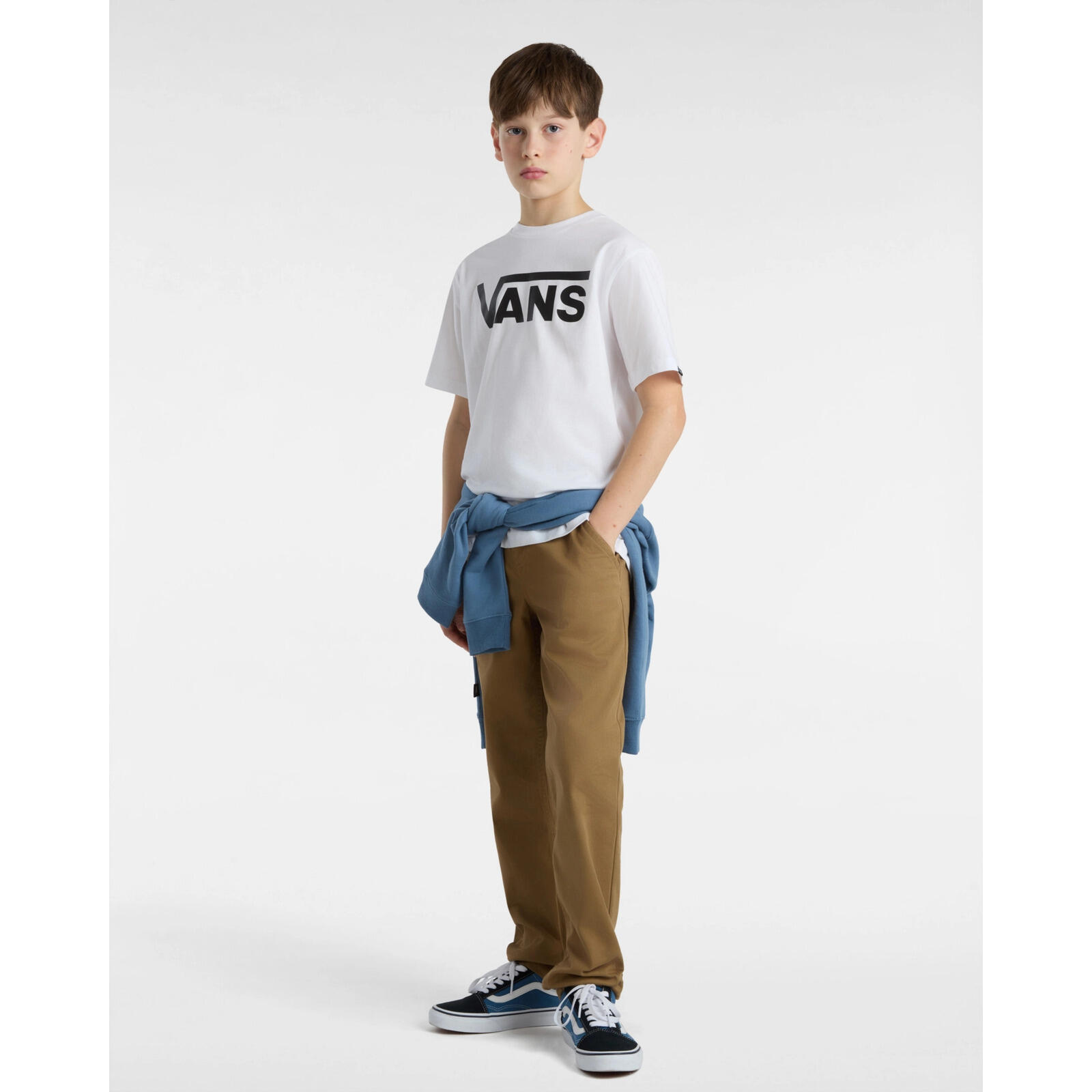 T-shirt Vans By Vans Classic Boys, Blanc, Enfants 4/5