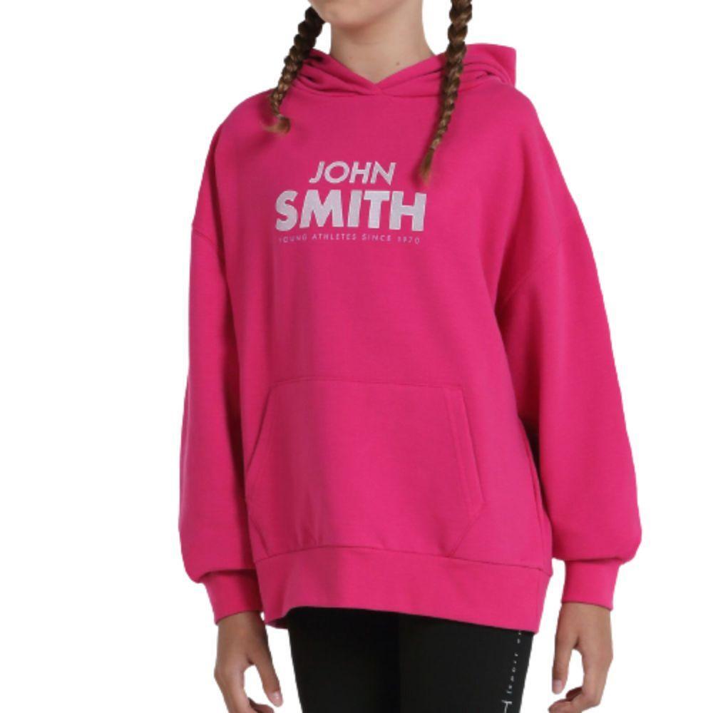 Sudadera Capucha Niña JOHN SMITH BOFAS. Fucsia 2/4