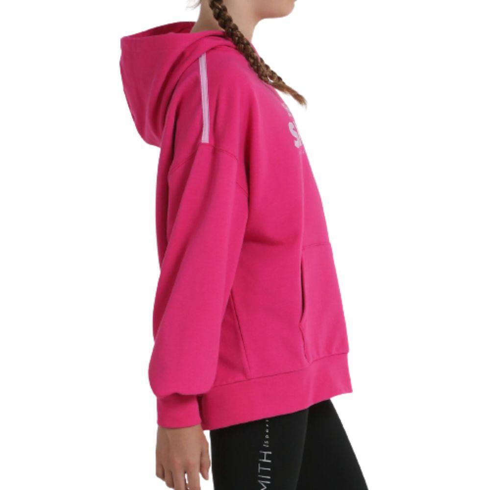 Sudadera Capucha Niña JOHN SMITH BOFAS. Fucsia 3/4