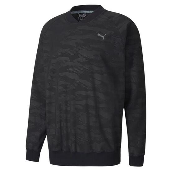 Sweat Homme Puma Men Embossed Wind Shirt Noir