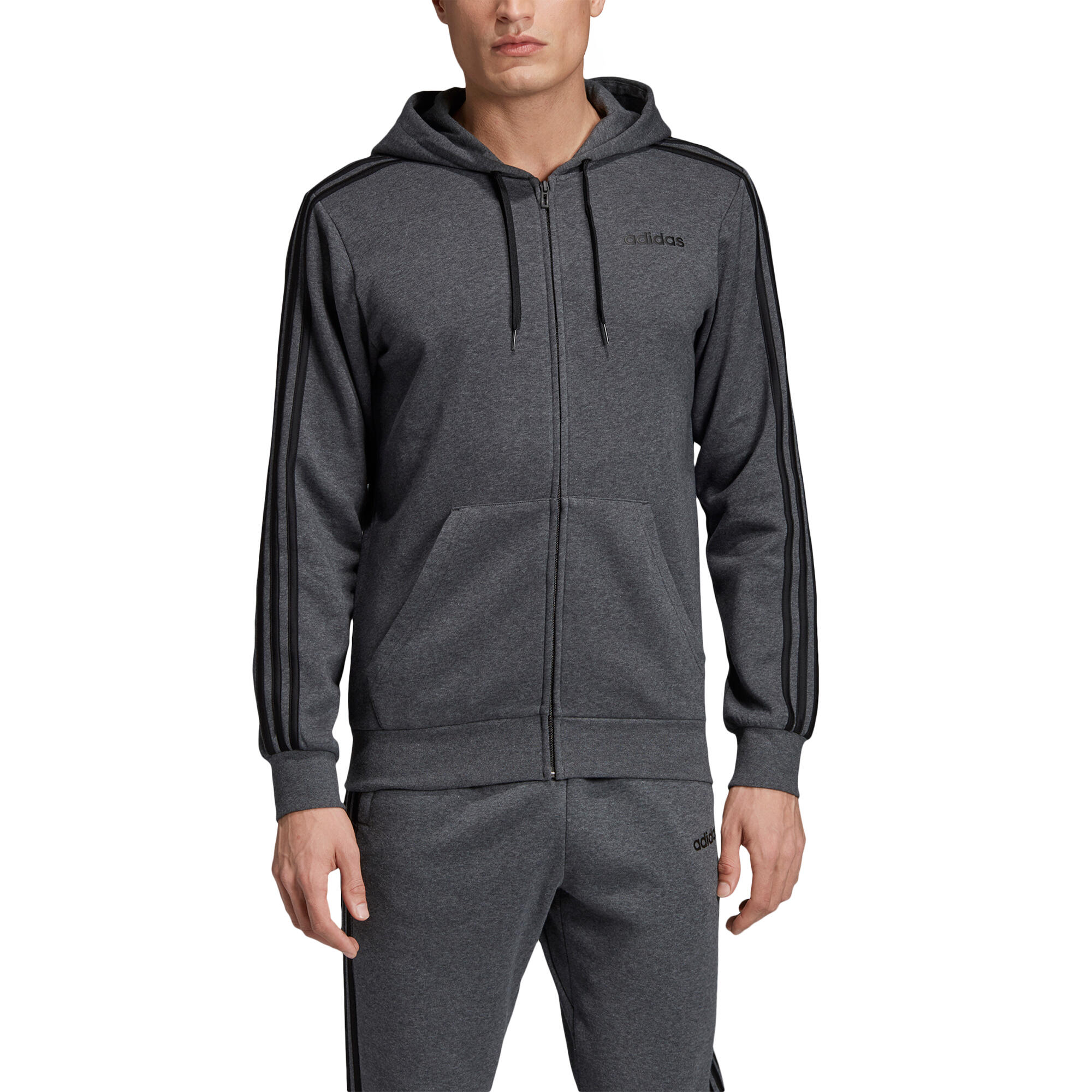 Sweat à capuche adidas Essentials 3-Stripes Fleece 3/5