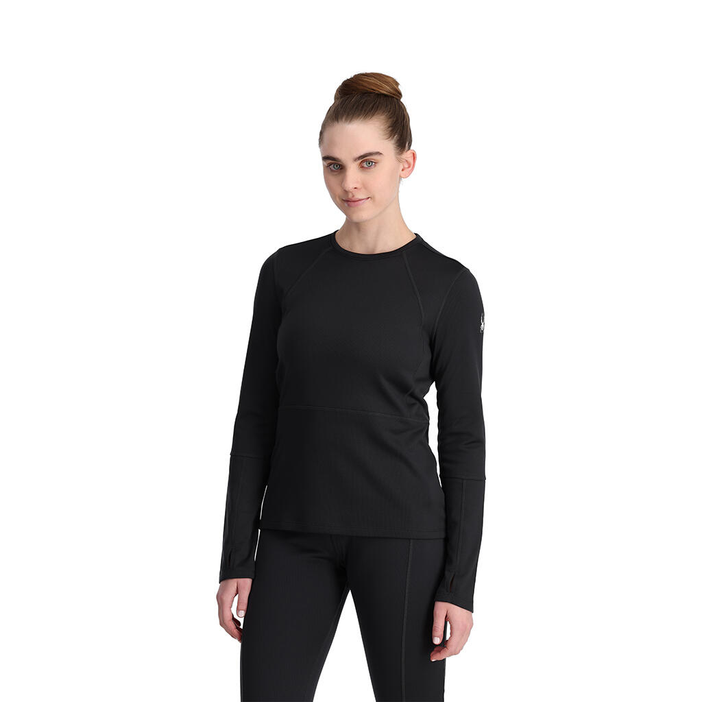 Spyder - Sous-vêtements Thermique Haut Ski Femme - Charger Crew - Sweat-shirt - Noir - 42 M/l - Decathlon