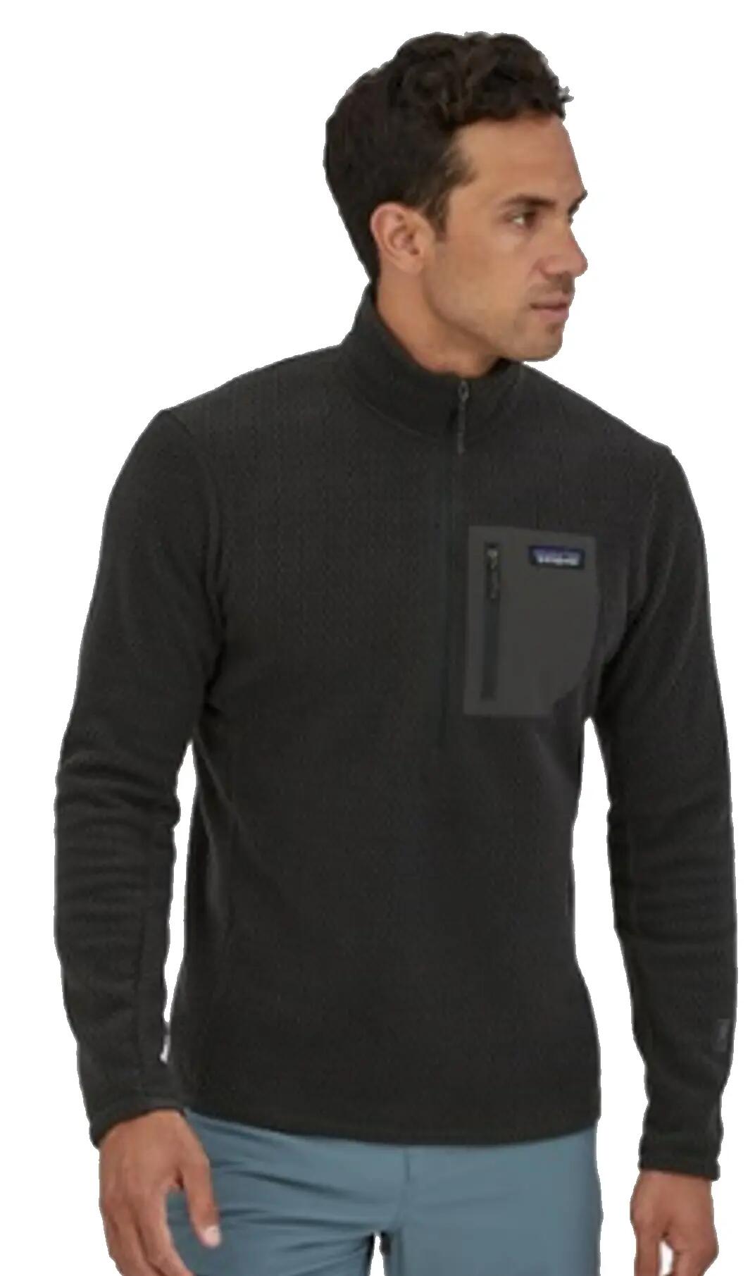 Patagonia Fleece  M´r R1 ZIP Neck, schwarz 3/3