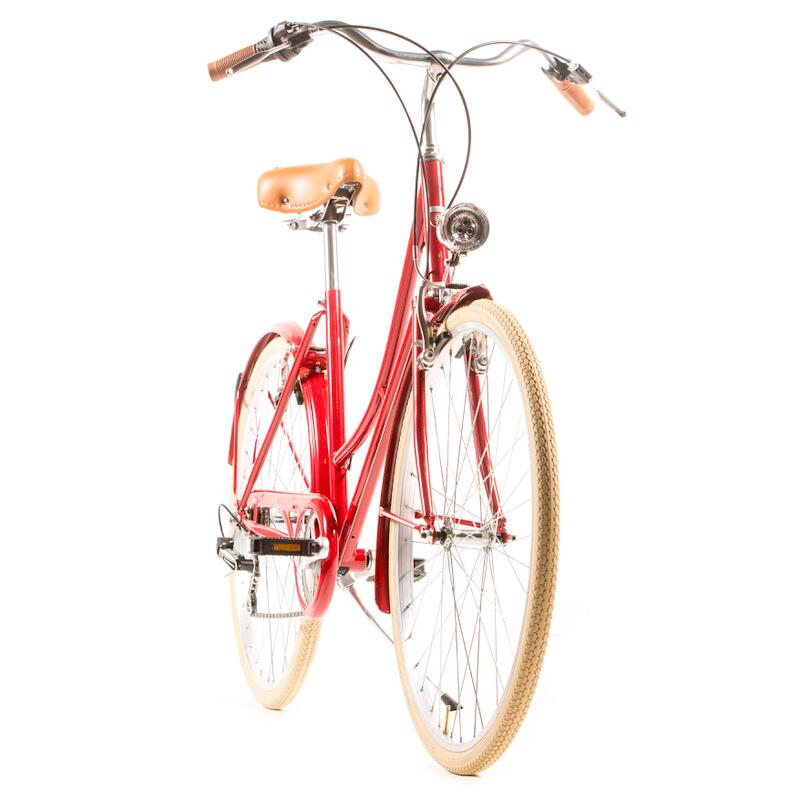 Bicicleta urbana Capri Valentina Rojo Rubí 6V