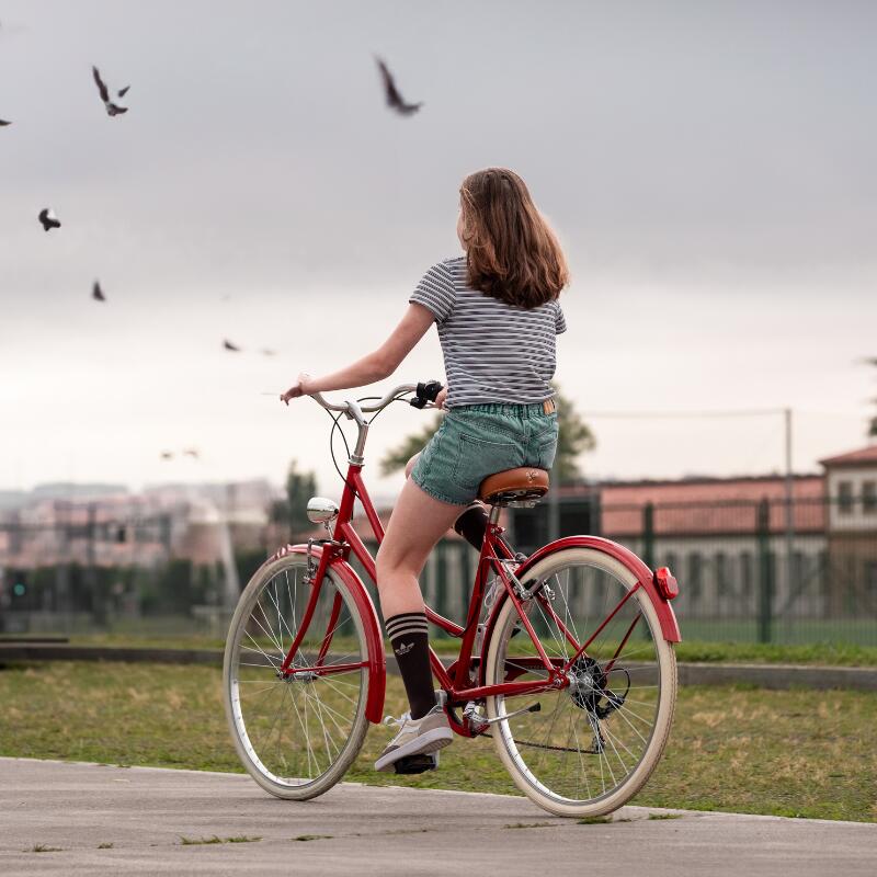 Bicicleta urbana Capri Valentina Rojo Rubí 6V