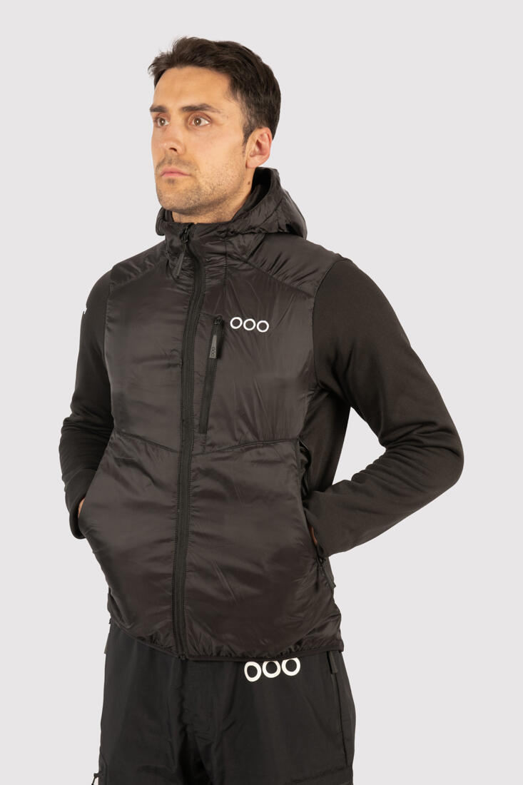 Veste de ski pour homme ECOON ECOActive hybride isolante à capuche Noir 5/7