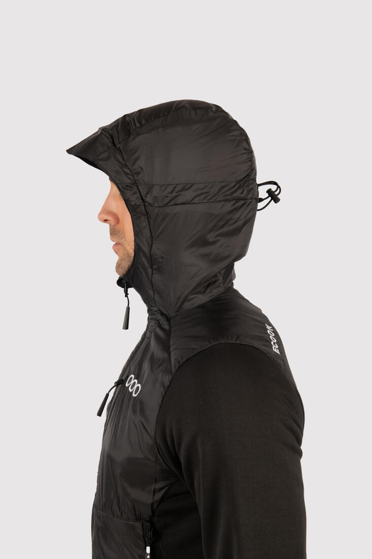 Veste de ski pour homme ECOON ECOActive hybride isolante à capuche Noir 7/7