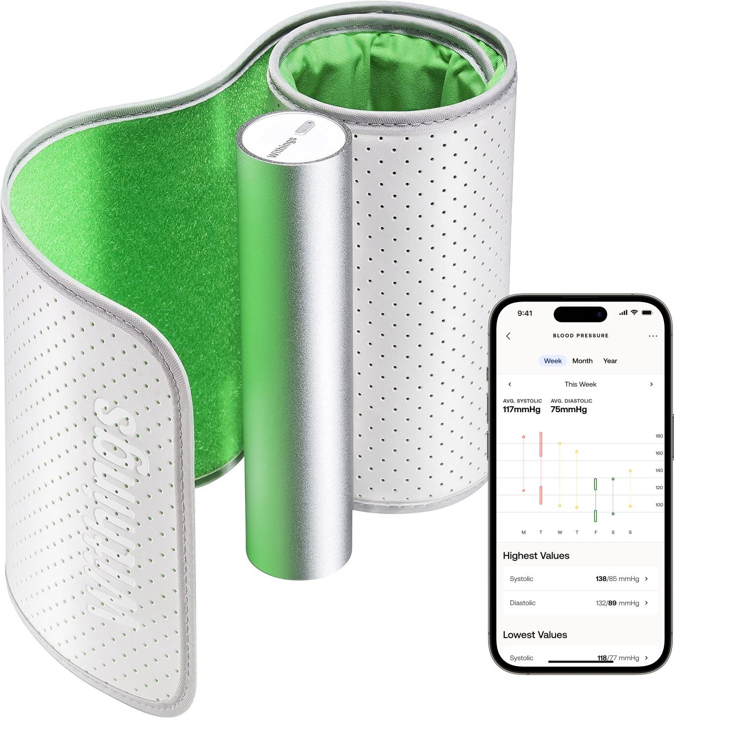 WITHINGS WITHINGS BPM Sans Fil - Tensiomètre, validé cliniquement, tension artérielle