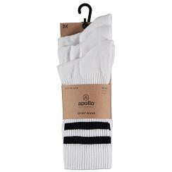 Apollo (Sports) - Sportsokken Unisex - Fashion Wit - Maat 42/47 - 6-Pack - 4/4