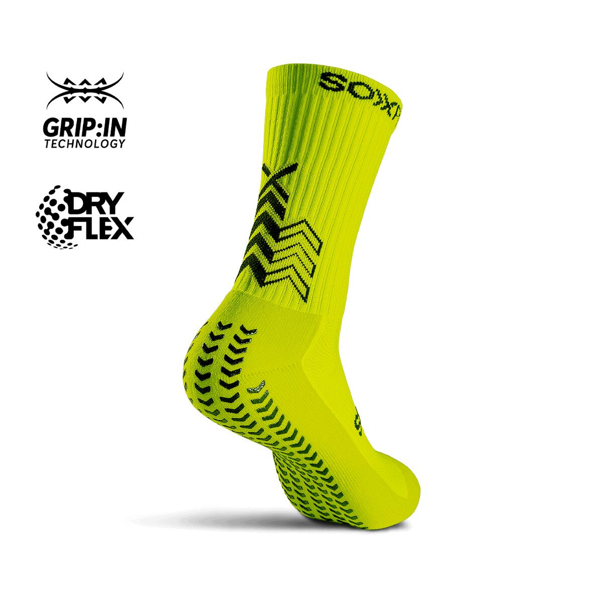 Gearxpro Soxpro Classic Chaussettes Grip - Jaune Fluo 41-46 2/3