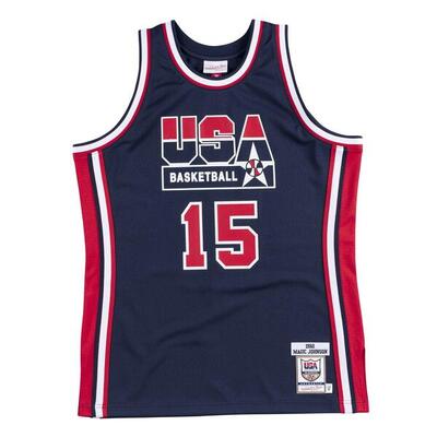 Authentieke team usa shirt magic johnson