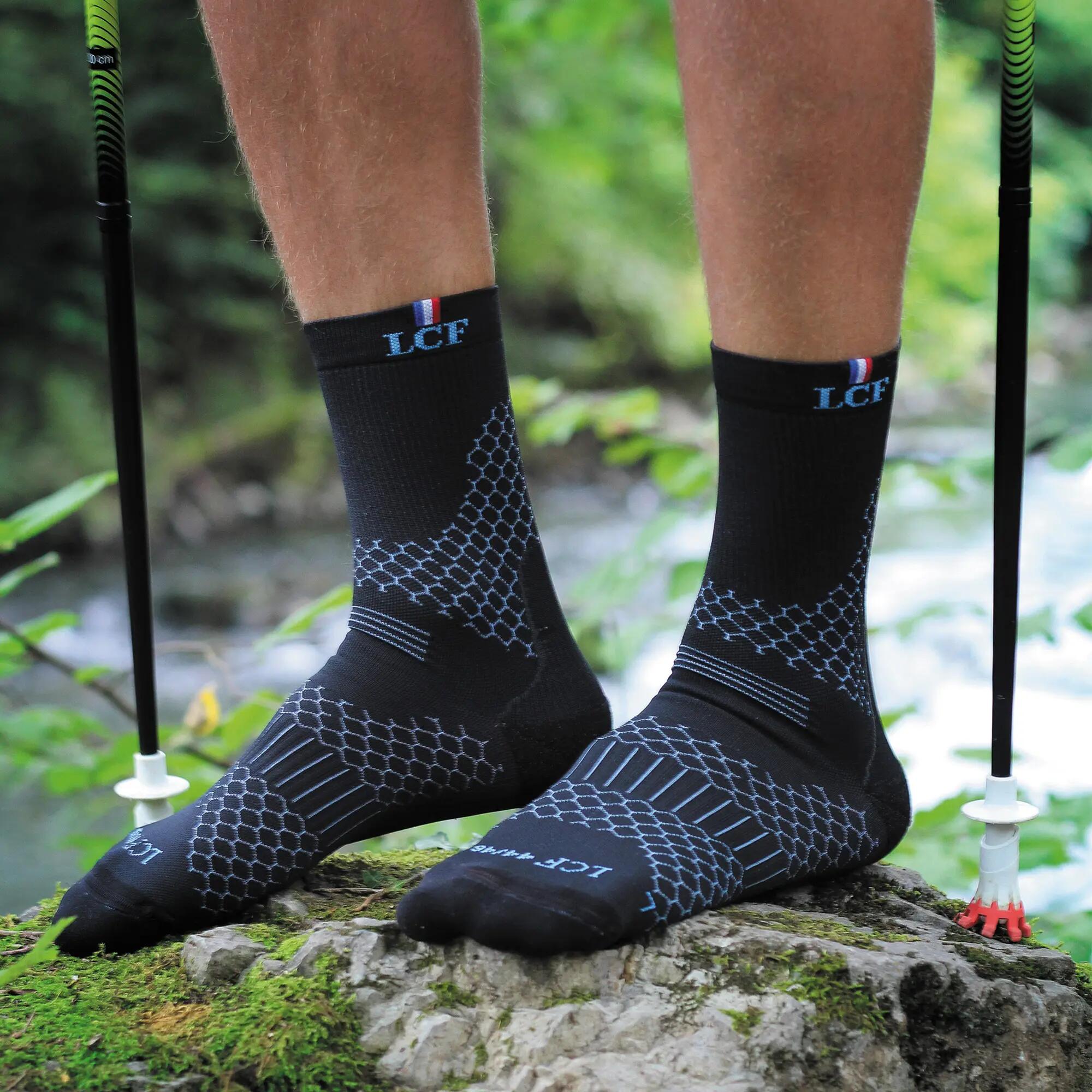 CHAUSSETTES MONTANTES DE TRAIL RUNNING FINES, LÉGÈRES ET RESPIRANTES - APPALACHE 4/5
