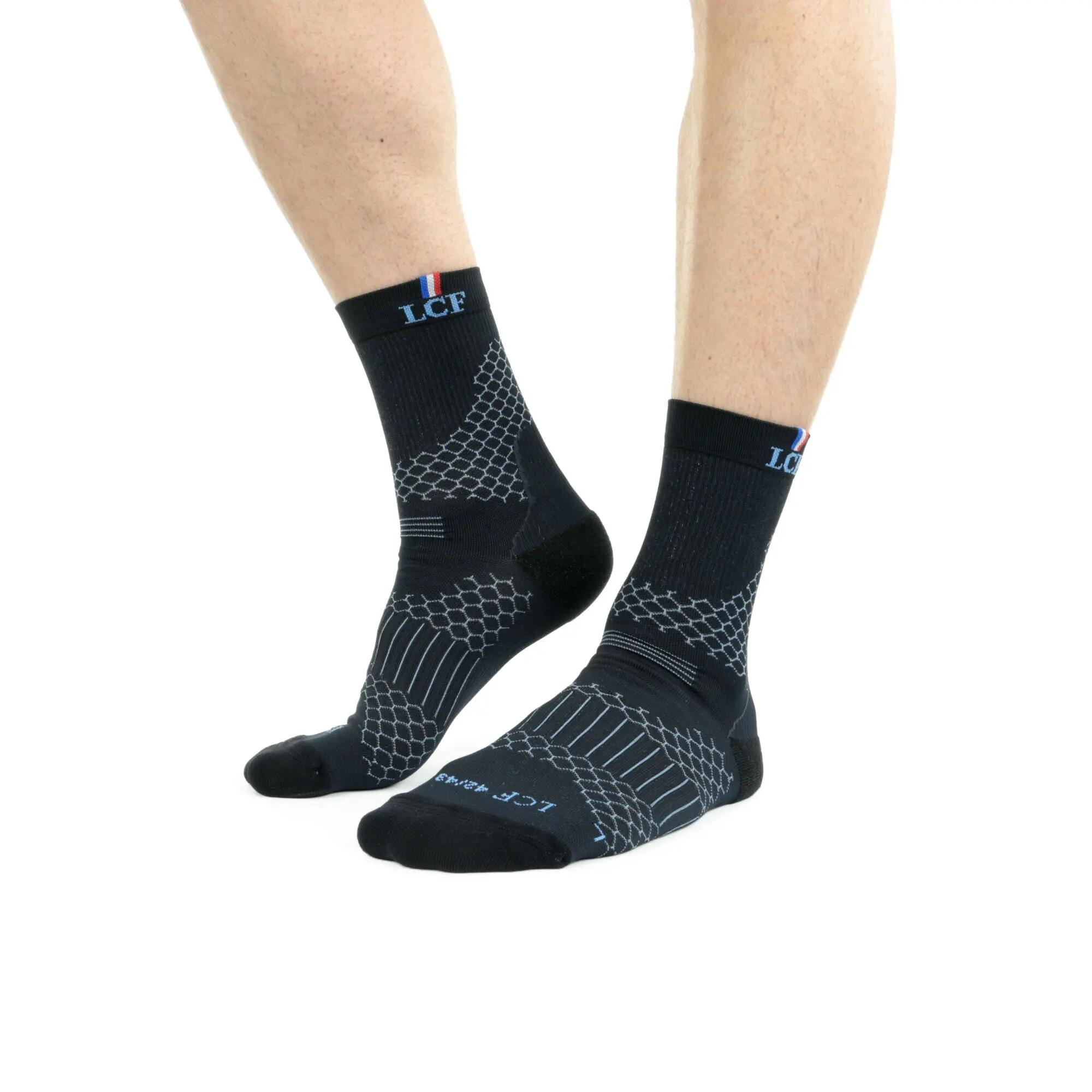 CHAUSSETTES MONTANTES DE TRAIL RUNNING FINES, LÉGÈRES ET RESPIRANTES - APPALACHE 2/5