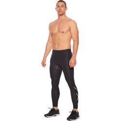 2021 Collants De Compression Aero Vent Pour Hommes - Noir / Argent Réfléchissan