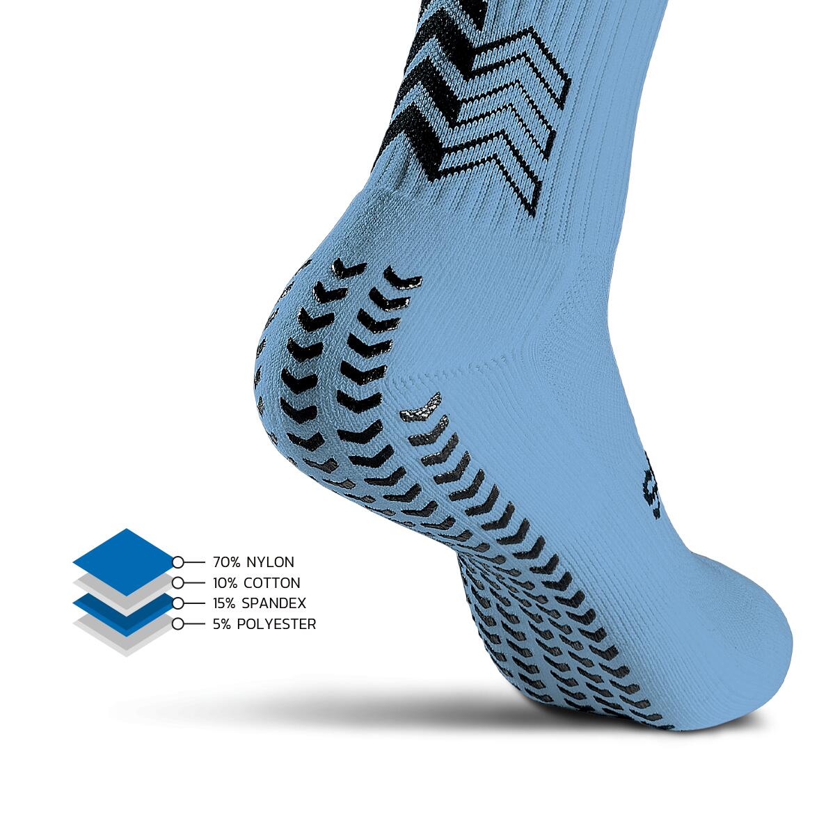 Chaussettes antidérapantes SoxPro bleu clair 3/3