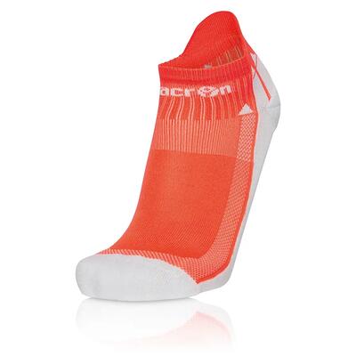 Loopsokken - hardlopen - unisex - offroad - gepolsterd - fluogeel/wit