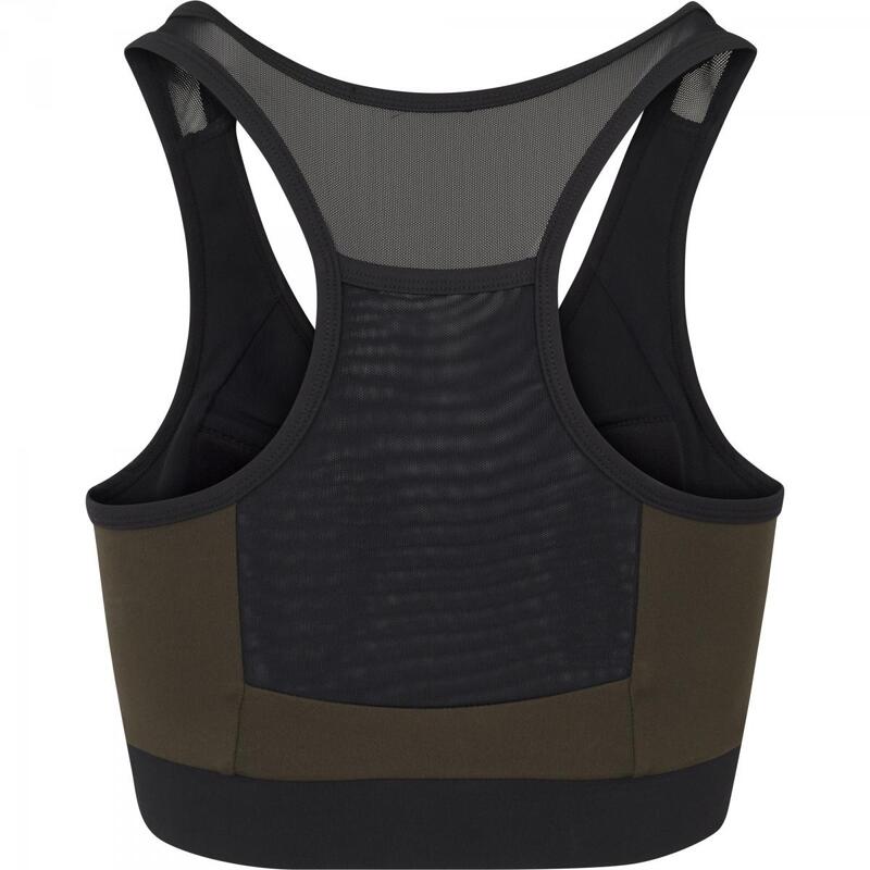 Bustiera Sport Negru/Măsliniu