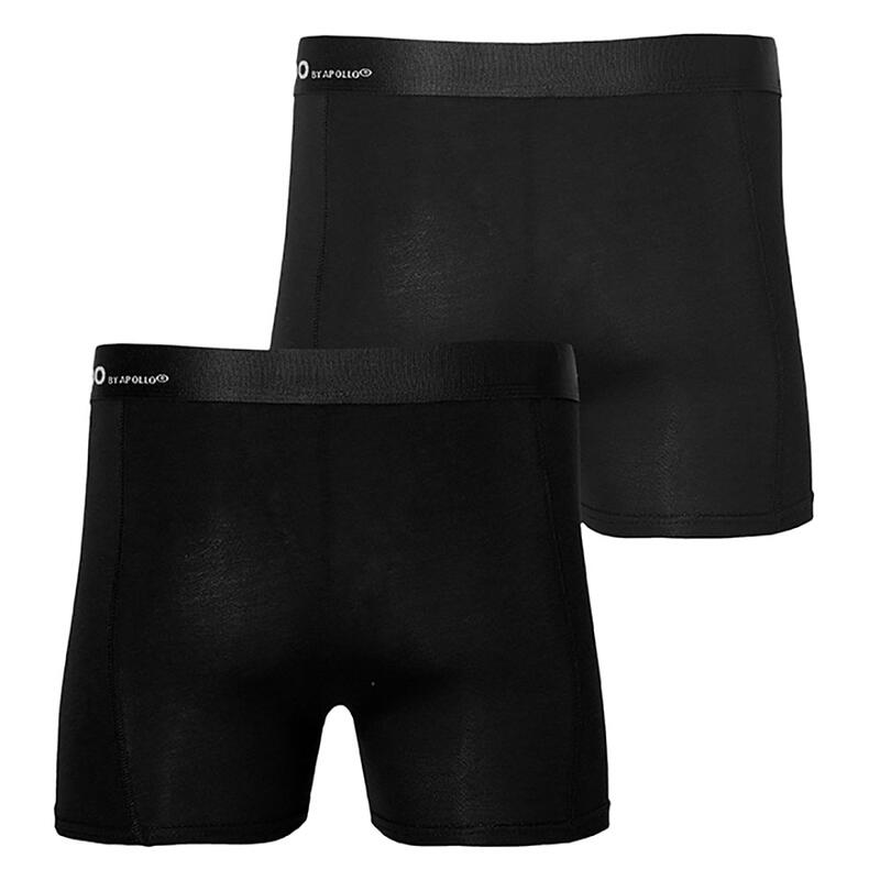 Apollo (Sports) - Bamboe Boxershort Heren - Zwart - Maat XL - 4-Pack -