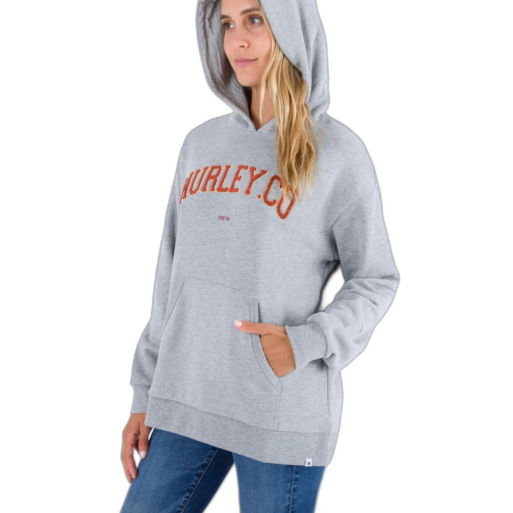 Kapuzenpullover, Damen Hurley Os University 4/5