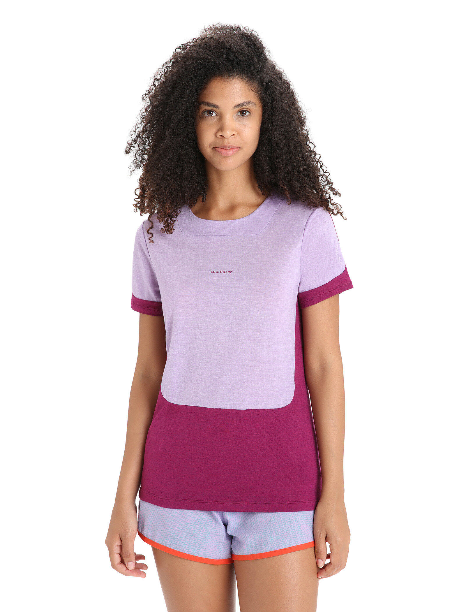 ICEBREAKER Damen-Trekking-T-Shirt Icebreaker Zoneknit