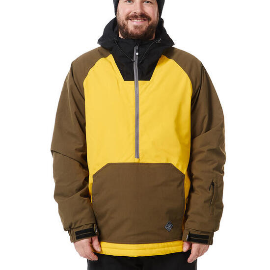 Ski-/Snowboardjacke Herren - RAIL mustard olive