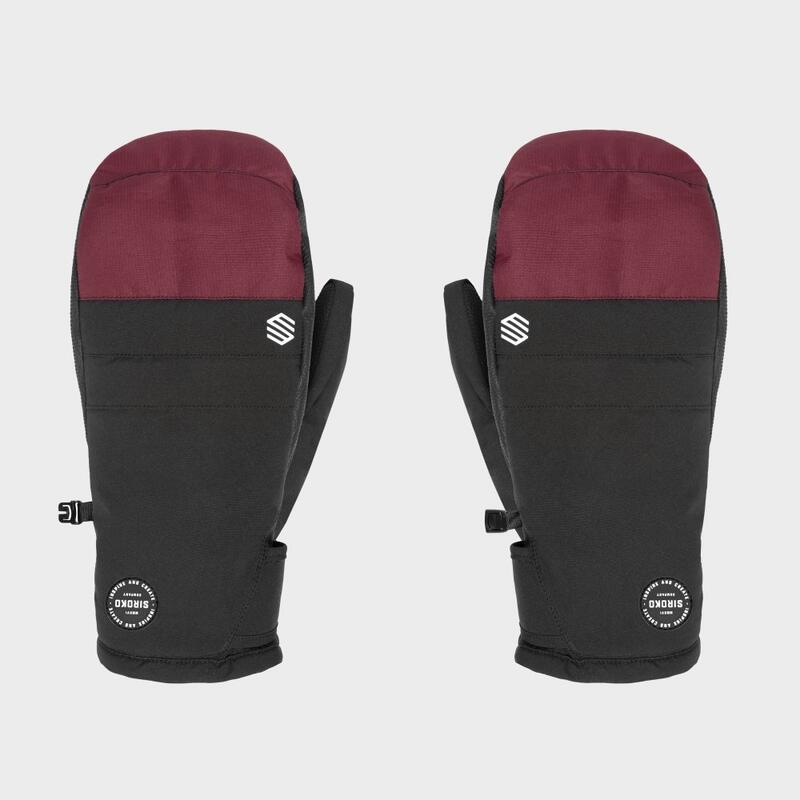 Herren und Damen Wintersport Snowboard- und Skifäustlinge Pitztal Maroon Schwar