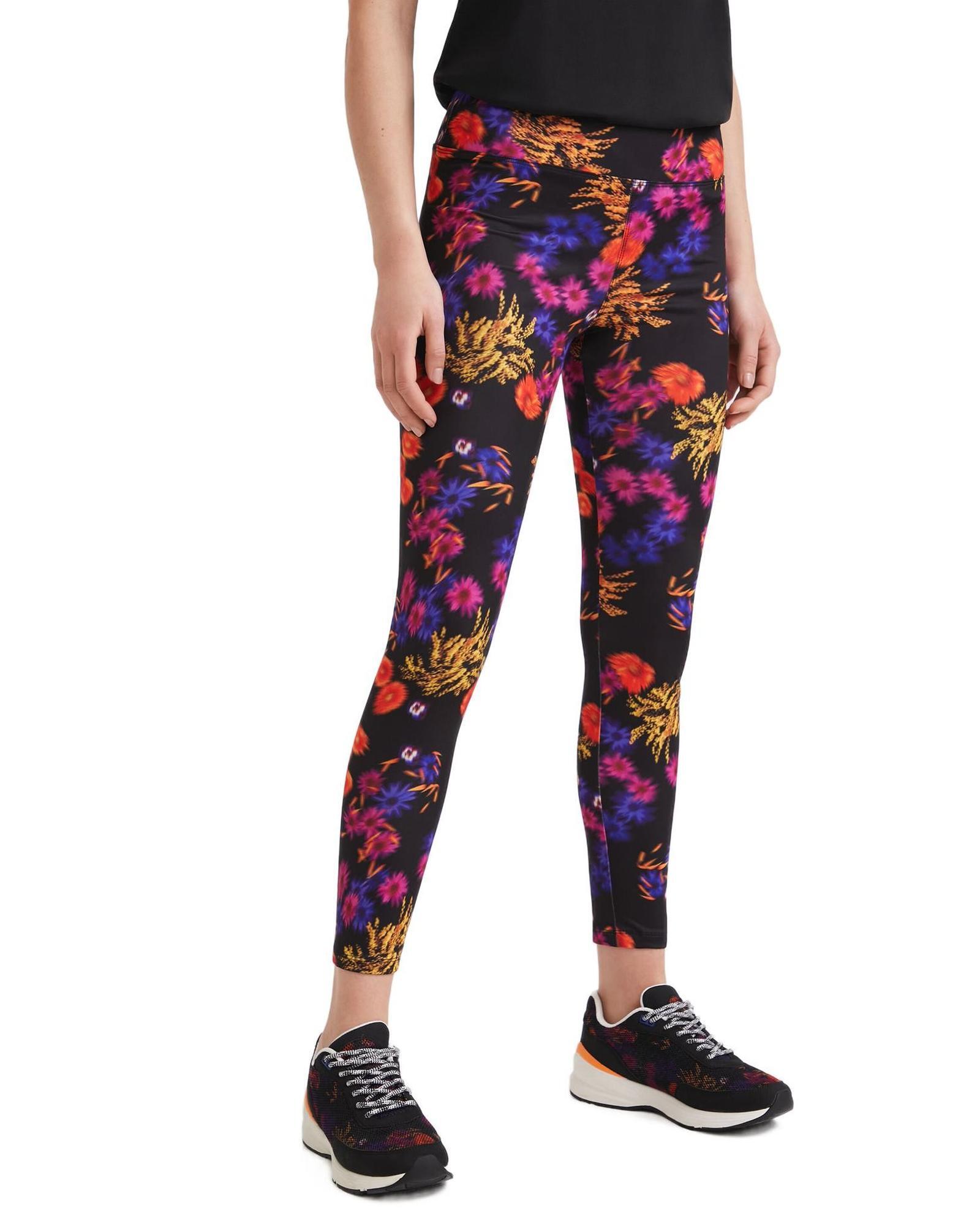 Desigual Desigual Women's Floral Print Leggings Black
