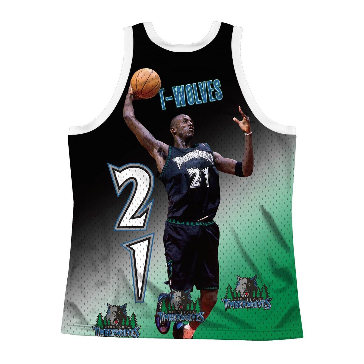 Canottiera Mitchell & ness modello MSTKMI19002-MTIWHITKGA per uomini 2/2