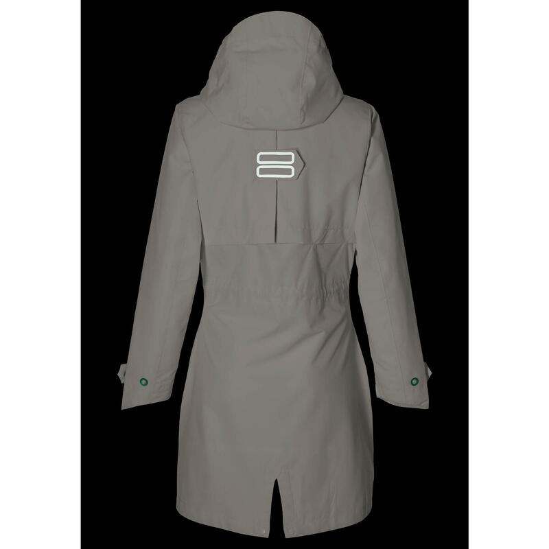 BASIL Parka de pluie pour vélo Mosse Femme blanc