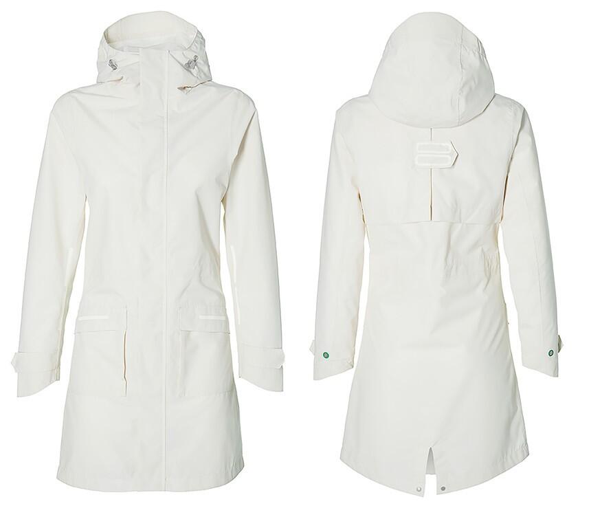 Parka da pioggia per bicicletta Mosse Signore bianco 2/6