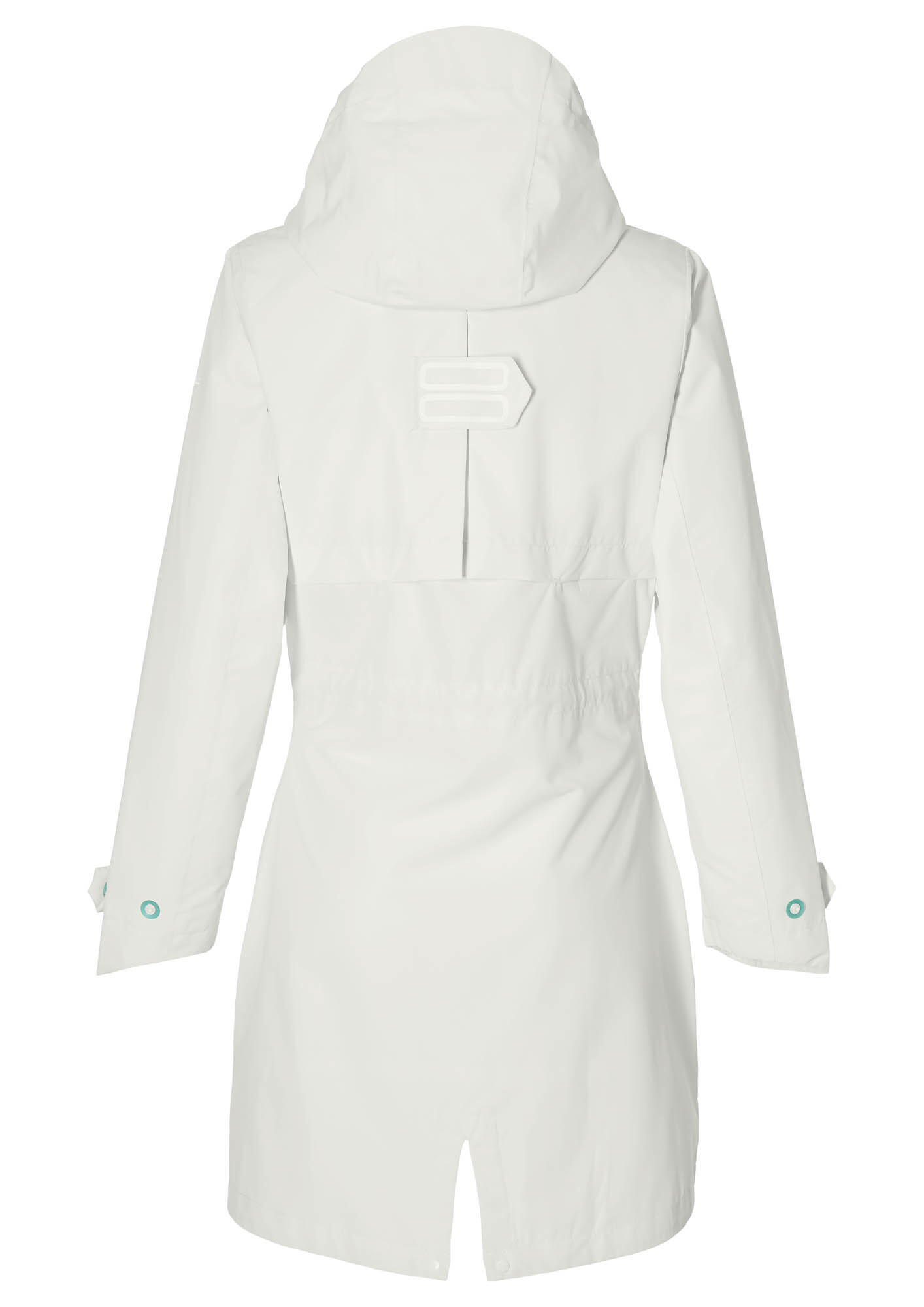 Parka da pioggia per bicicletta Mosse Signore bianco 3/6
