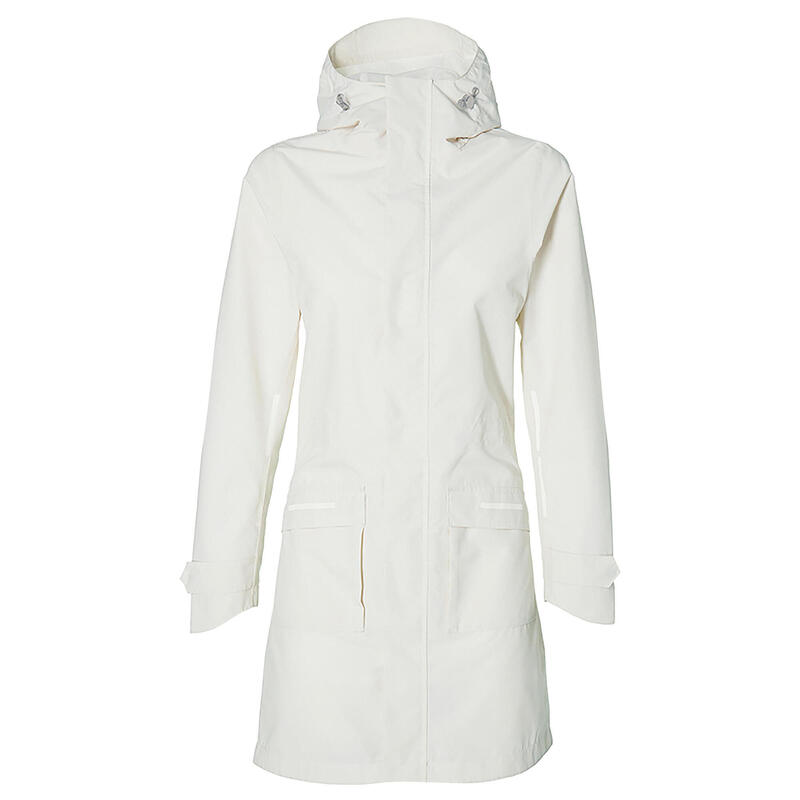 BASIL Parka de pluie pour vélo Mosse Femme blanc