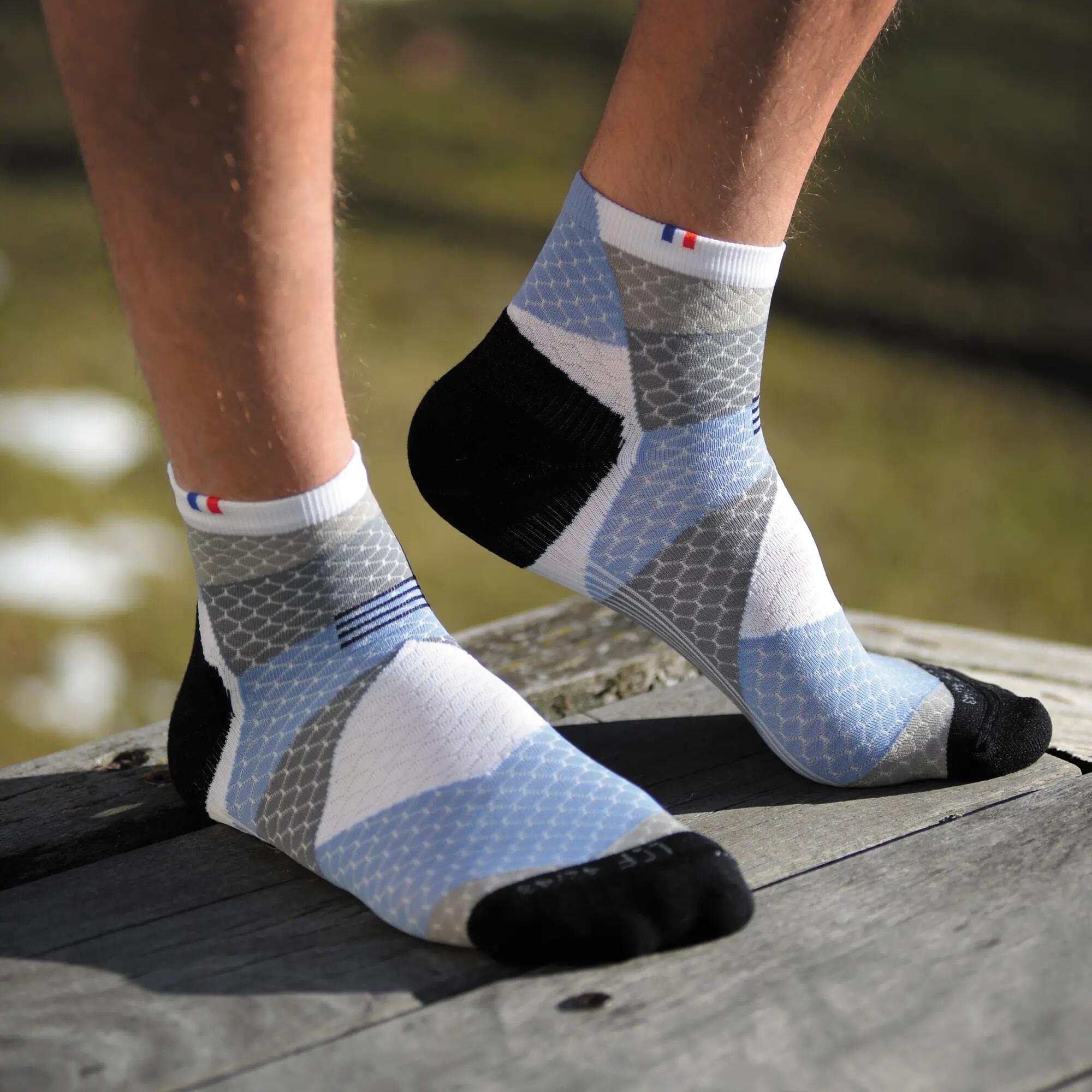 CHAUSSETTES DE RUNNING RENFORTS EN FIL D'ARGENT - FRACTAL 4/5