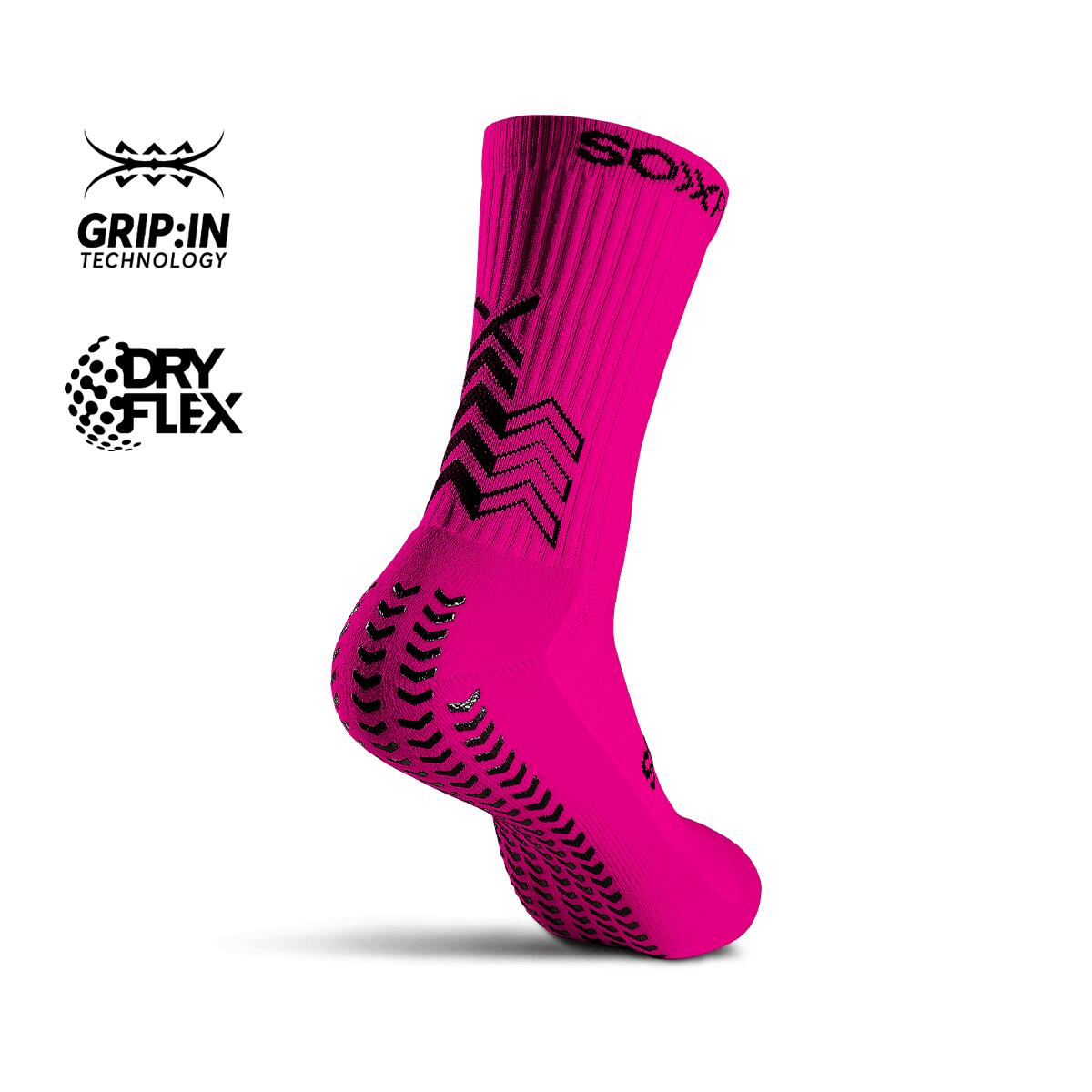 Gearxpro Soxpro Classic Chaussettes antidérapantes - Rose fluo 35-40 2/3