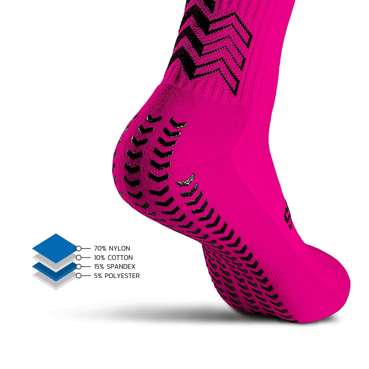 Gearxpro Soxpro Classic Chaussettes antidérapantes - Rose fluo 35-40 3/3