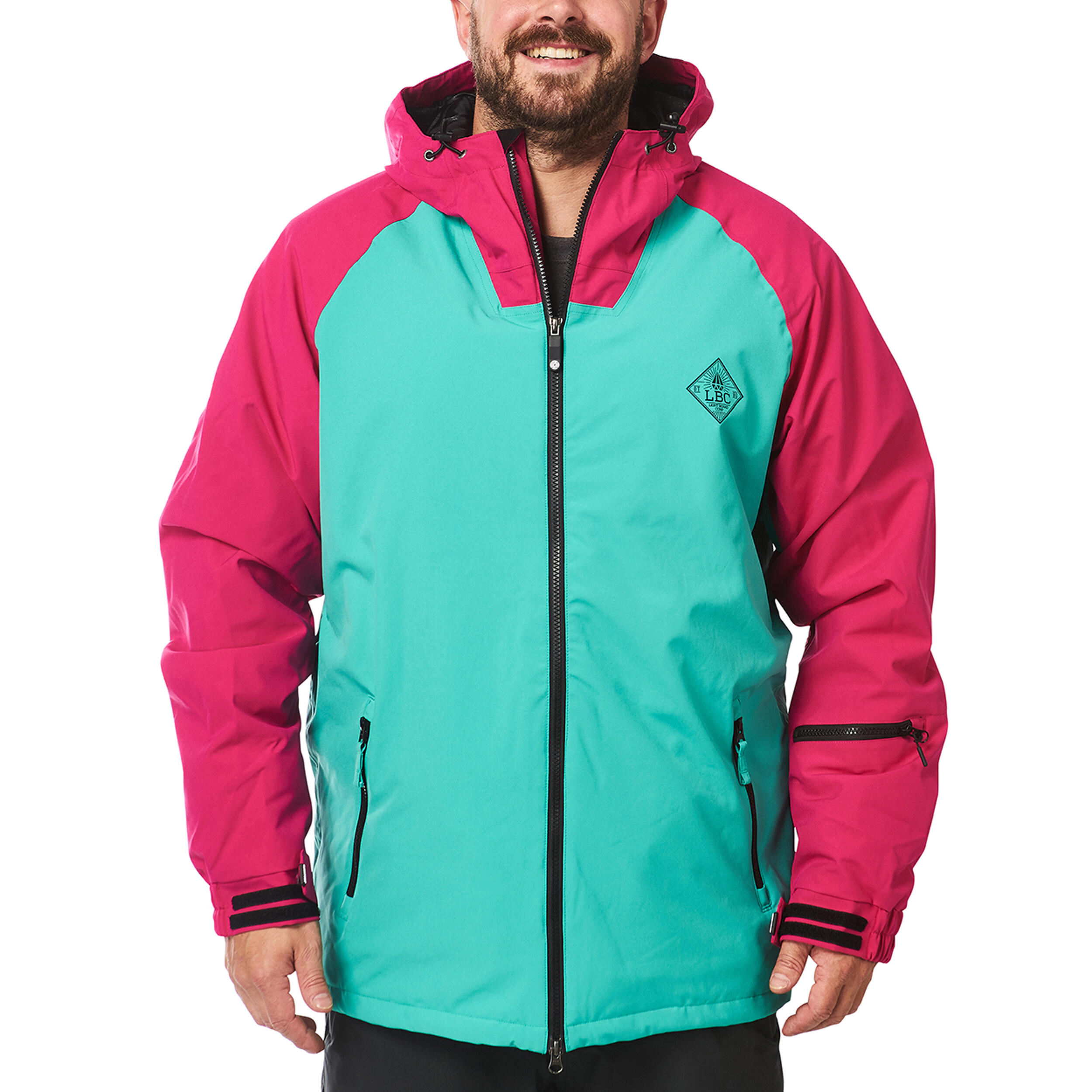 Ski-/Snowboardjacke Herren - BERT mint pink 1/6