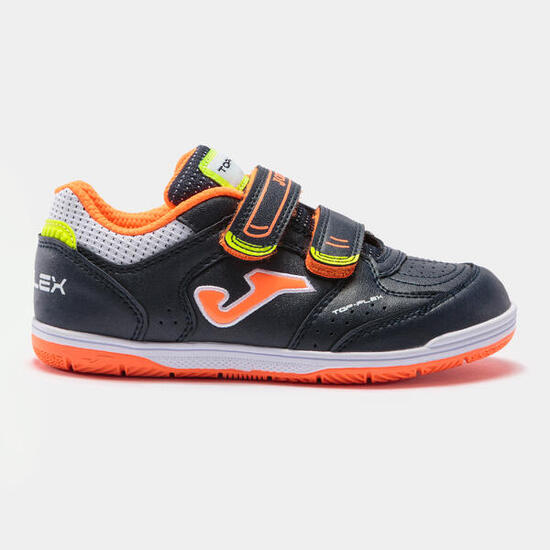 Zapatillas fútbol sala Niños Joma Top flex jr 21 in marino naranja