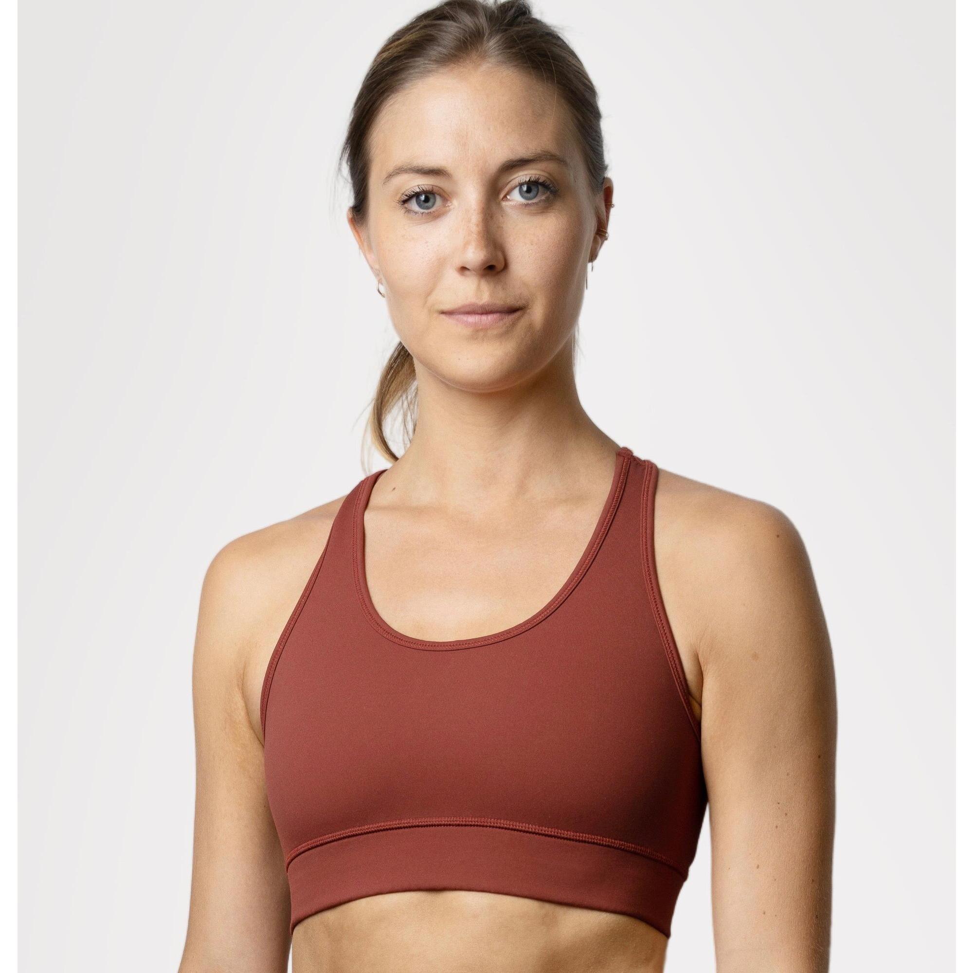 Les Actives Paris - La Brassire Essentielle Terracotta - Brassière - Marron|orange - 48 Xl - Decathlon